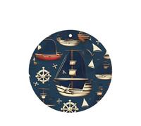 Sailing Pirate Theme Printing 10 Pcs Car Air Freshener Hanging Sheets Scented Hanging Sheets With Rope For Home