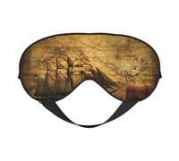 Sailing Pirate Theme Printing All-Occasion Comfort Cover, Blocks Light Eye Mask, Ideal for Camping,Shifts,Blocks Light Well