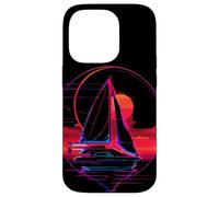 Sailing Retrowave Sailor Beach Catamaran Case for iPhone 14 Pro