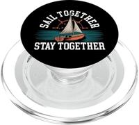 Sailing Sailboat Sunset Sail Together Stay Together PopSockets PopGrip for MagSafe