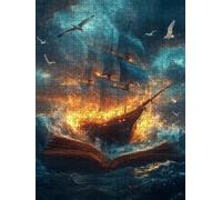 Sailing Seagull Jigsaw Puzzles for Adults 1000, 1000 Piece Jigsaw Puzzles, Challenging Puzzle, Classic Educational Jigsaws Games, Fun Family Activities, for Home Wall Decoration Gift DX0YL0-226