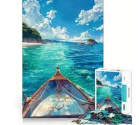 Sailing Serenity Jigsaw Puzzles for Adults1000 Piece Mind Game Toy Anxiety Relief Neat Cut Art Collectible (50x75cm)