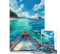 Sailing Serenity Puzzle for Teenagers 1000 Pieces Smart Reason Toy Stress Release Sharp Edge Birthday Gift (38x52cm)
