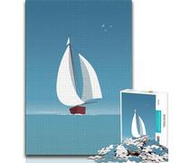 Sailing Ship 1000 Piece Jigsaw Puzzles for Teenagers,Learning Educational Toy for Is Ideal As A Gift for The Whole Family 50x75cm