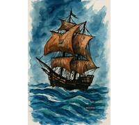 Sailing Ship - A5 A4 A3 Art Poster Wall Decor Timeless Retro Style Illustration Creative Interior Design Studio Home Gallery Space Aesthetic Print (A5 (210x148mm), High-resolution paper)