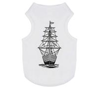 'Sailing Ship At Sea' Pet Dog/Cat T-Shirt (PT00119230)