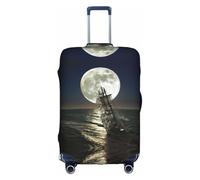 Sailing Ship in Storm Printing Large Luggage Cover,Suitcase Covers,Elastic Dustproof Protector for 18 to 32 Inch Luggage