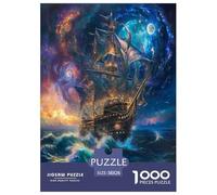 Sailing Ship Jigsaw Puzzles Puzzle for Adults Kids. 1000 Piece Impossible Challenge Toy Educational Game Home Decoration for Adults& Kids Age 14 Years Up 38x26cm/1000pcs
