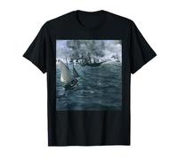 Sailing Ships Edouard Manet's Battle Nautical Art T-Shirt