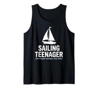 Sailing Teenager Sailboat Beach Adventure Summer Sailing Tank Top
