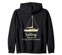 Sailing The Art Of Going Nowhere Slowly Weekend Mariner Zip Hoodie
