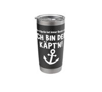 Sailing The Captain, Skipper, Sailing Boat Stainless Steel Insulated Tumbler