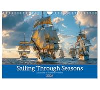 Sailing Through Seasons (Wall Calendar 2026 DIN A4 landscape), CALVENDO 12 Month Wall Calendar: Seafaring Serenity: Tranquil Waters, Endless Skies