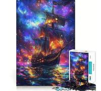 Sailing Through The Cosmos 1000 Piece Jigsaw Puzzle for Teenagers Fine Logic Toy Relaxing Fun Neat Edge Wall Art Decor (50x75cm)
