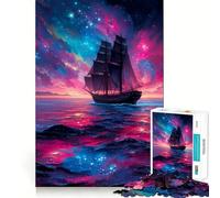 Sailing Through The Cosmos Hard Jigsaw Puzzle for Adults 1000 Pieces Pure Logic Toy Home Activity Clean Cut Lovely Gift (38x52cm)