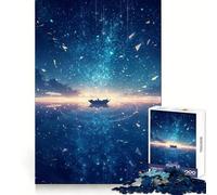 Sailing Under Night Stars 1000 Pieces Jigsaw Puzzles for Adults Strengthen Memory Casual Fun Clean Edge Classic Gift (38x52cm)