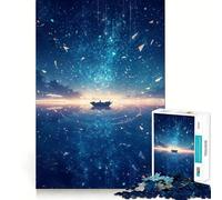 Sailing Under Night Stars Jigsaw Puzzle for Teenagers 1000 Pieces Mind Game Toy Relaxed Mind Neat Cut (38x26cm)