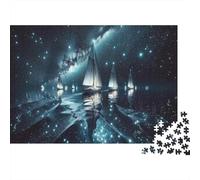 Sailing Under The Stars 1000-Piece Puzzle for Adults, 70x50cm/1000pcs, Smooth White Pieces for Easy Handling; for Relaxed Evenings at The Table