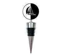 Sailing Wine Bottle Stopper | Gift for Sailors & Boating Enthusiasts | Keeps Wine Fresh | Zinc Alloy & Silicone | Nautical Gift for Him or Her | Ideal for Birthdays or Father’s Day