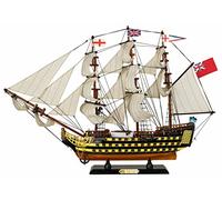 SAILINGSTORY Wooden Model Ship HMS Victory 1/110 Scale Replica Naval Warship Decor