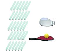Sailling Golf Lead Tape Pickleball Lead Tape Adhesive Lead Sheet 30pcs 2.0×0.4in 3g,Golf Training Accessories|for Golf Iron Woods Putter or Tennis Racket Badminton Racket Weight Adjustment (White)