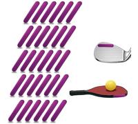 Sailling Golf Lead Tape Pickleball Lead Tape Adhesive Lead Sheet 30pcs 2.0×0.4in 3g,Golf Training Accessories|for Golf Iron Woods Putter or Tennis Racket Badminton Racket Weight Adjustment (Purple)