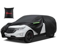 Sailnovo Heavy Duty SUV Car Cover Universal Fit 182-190" inch Waterproof All Weather Protection Zipper Access For Kia, Volkswagen Outdoor Snow Sun UV Shield