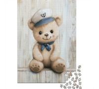 Sailor Bear Nursery Nautical, Classic Puzzle, 1000 Pieces, 70x50cm/1000pcs | For winter days with time to puzzle, this 1000-piece jigsaw puzzle for adults offers 1000 pieces for the Christmas break.
