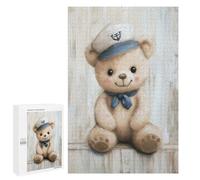 Sailor Bear Nursery Nautical Wooden Brain Teaser for Adults, 1000 PCS - Home Décor Activity - for A Rewarding Weekend Challenge