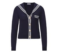 Sailor Collar Cardigan - female - RICH & ROYAL - Cardigans - Blue - M - Knitwear M