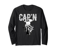 Sailor Dog Boat Captain Gear Power Boat Sailboat Captain Long Sleeve T-Shirt