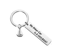 Sailor Gift Sailing Keychain Nautical Keychain My Other Car Is a Sailboat Keychain (Other Car Is a Sailboat -K EU)