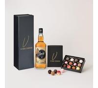 Sailor Jerry Spiced Rum Gift Set with 12 Luxury Chocolate Truffles & a Premium Magnetic Gift Box