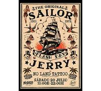 Sailor Jerry Vintage Metal Sign Pub Bar Man Cave Beer Plaque tin sign (Small A5 (200x150mm))