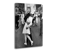 Sailor Kissing Nurse In Times Square Poster Decorative Painting Canvas Wall Posters And Art Picture Print Modern Family Bedroom Decor Posters 24x36inch(60x90cm)