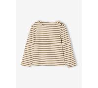 Sailor-Like Top, Long Sleeves, for Girls olive