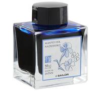 SAILOR Manyo Ink, 50ml Bottle, Nadeshiko, Blue-Purple, Dye-based