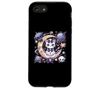 Sailor Meow Cute Moon Cat Space Magic Gothic Halloween Case for iPhone SE (2020) / 7 / 8