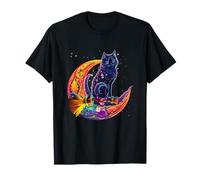 Sailor Meow Cute Moon Cat Space Magic Gothic Halloween T-Shirt