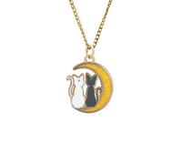 Sailor Moon - Cats On The Moon - Necklace - gid://shopify/Metaobject/123897708781 - Onesize - Metal Onesize