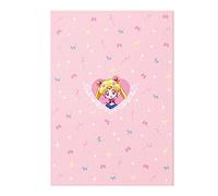 Sailor Moon Crystal Holographic Glitter / Gold Glitter Ruled Notebook (Type A)