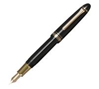 Sailor Profit Casual L Stable Gold Trim Fountain Pen Clear Black, Medium Fine Nib (MF), Japanese Made Writing Pen 11-0825-320