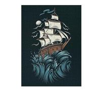Sailor Struggle Detailed Wooden Jigsaw Puzzle for Adults, 500 PCS