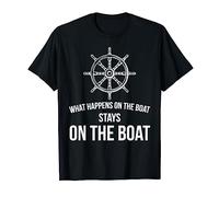 Sailor What Happens On The Boat Stays On The Boat Skipper T-Shirt