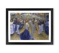 Sailors Ball By Eugene Jansson Classic Painting Framed Print | A2 Black Framed Wall Art | Ready to Hang | Classic Historical Picture | Living Room Bedroom Lounge Office