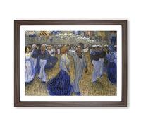 Sailors Ball By Eugene Jansson Classic Painting Framed Print | A2 Walnut Framed Wall Art | Ready to Hang | Classic Historical Picture | Living Room Bedroom Lounge Office