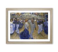 Sailors Ball By Eugene Jansson Classic Painting Framed Print | A4 Oak Framed Wall Art | Ready to Hang | Classic Historical Picture | Living Room Bedroom Lounge Office