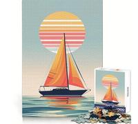 Sailor's Sunset Jigsaw 1000 Pieces for Teenagers Strengthen Memory Calm Relax Smooth Edge Amazing Present (38x26cm)