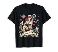 Sailor's Sweetheart Pinup Nautical Tattoo T-Shirt