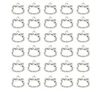 sailorsunny 30Pcs Premium Rinestone Charms Women Bling Drop Charm for Jewelry Making Personalized Crafts Dainty Crystal Anime Charms, Alloy Steel, Rhinestone